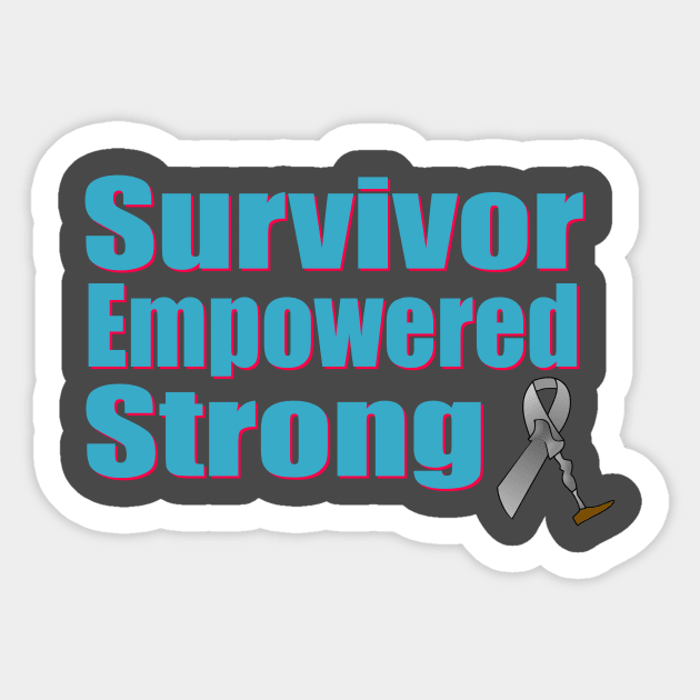 Encouraging Amputee Graphic Sticker by AlondraHanley